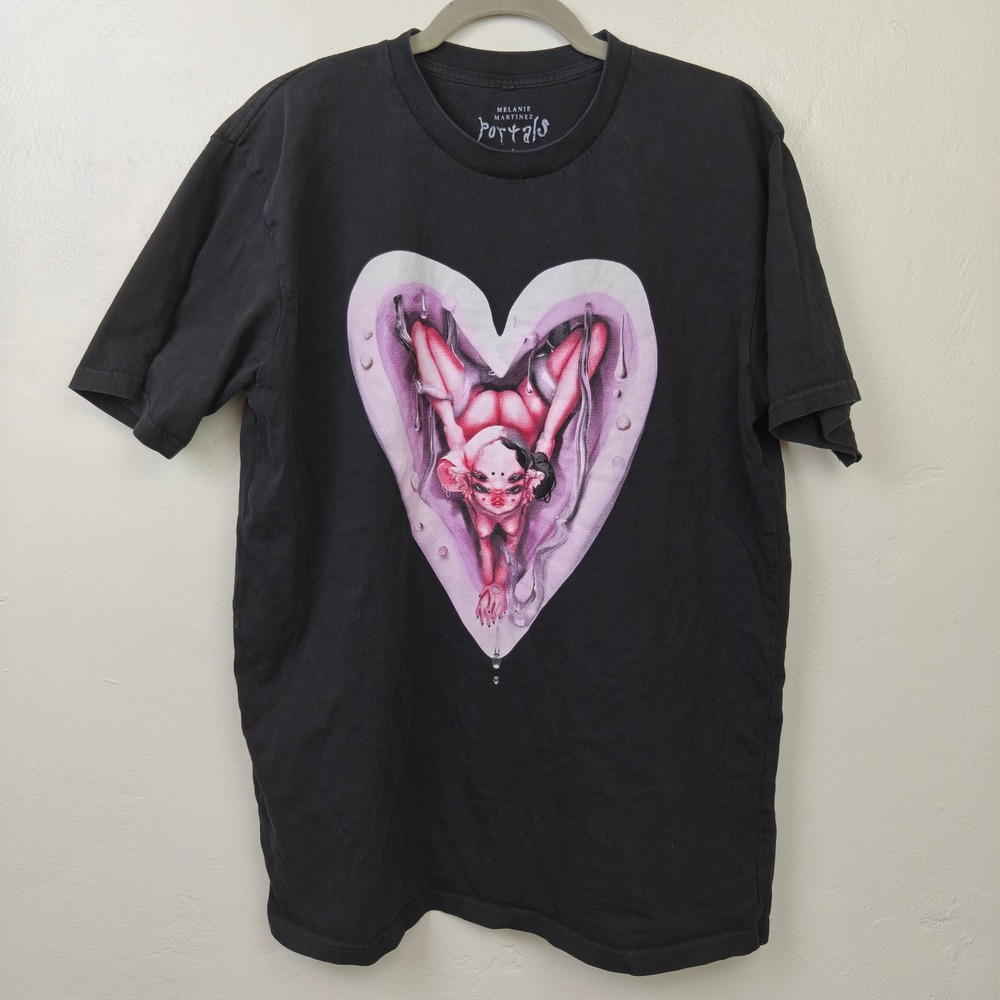Melanie Martinez Portals Unisex Top Large Black Heart Graphic Creature Alt Pop